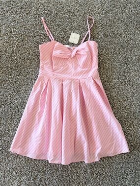 New With Tags Altar’d State Pink Adjustable Spaghetti Strap Dress Size Small